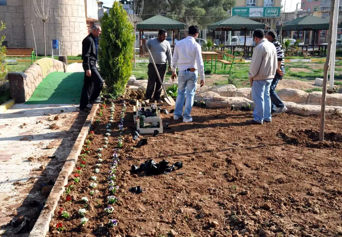 Parklar Süs Bitkileri ile Süsleniyor