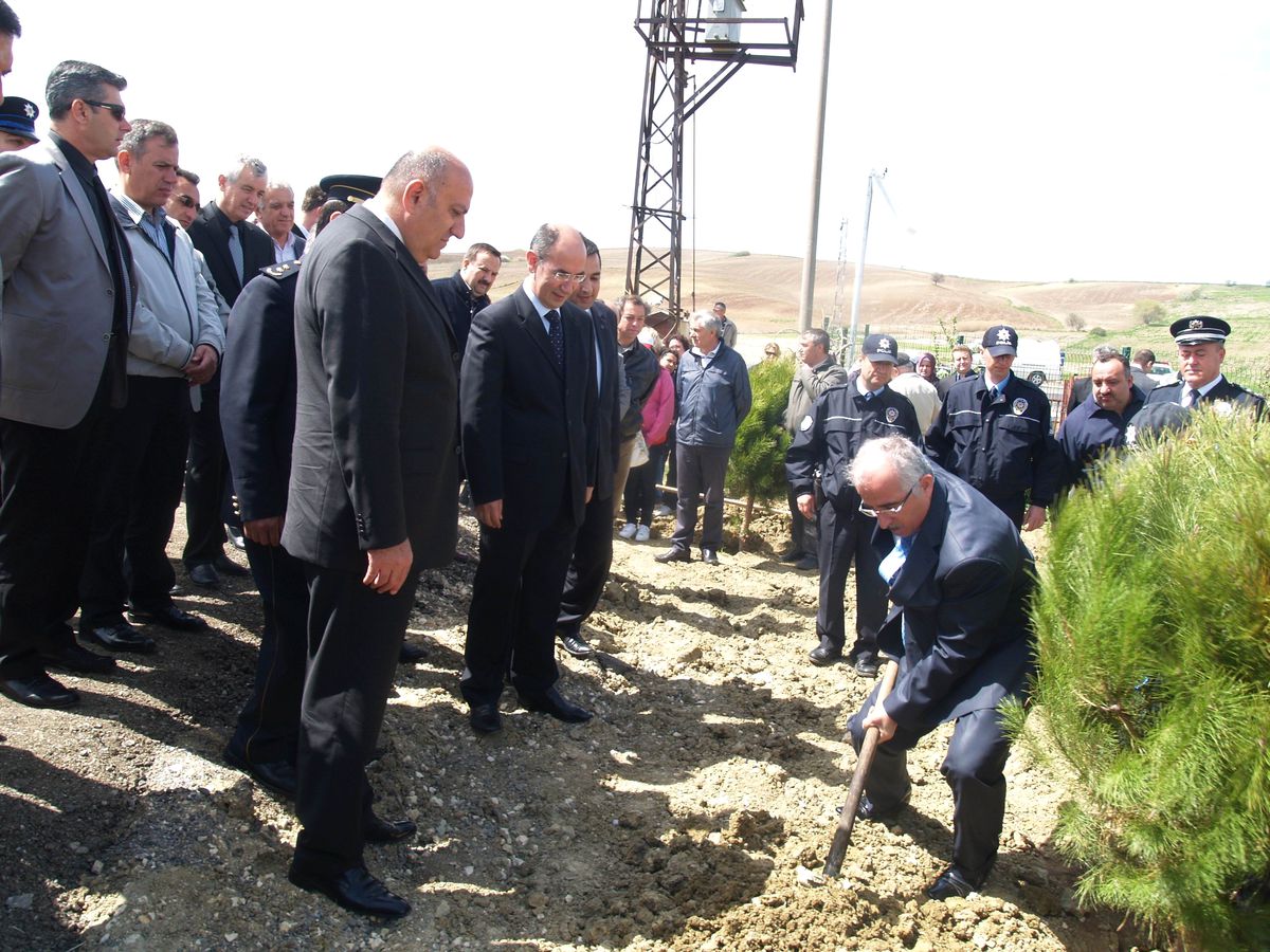 Gelibolu'da Polisler Fidan Dikti