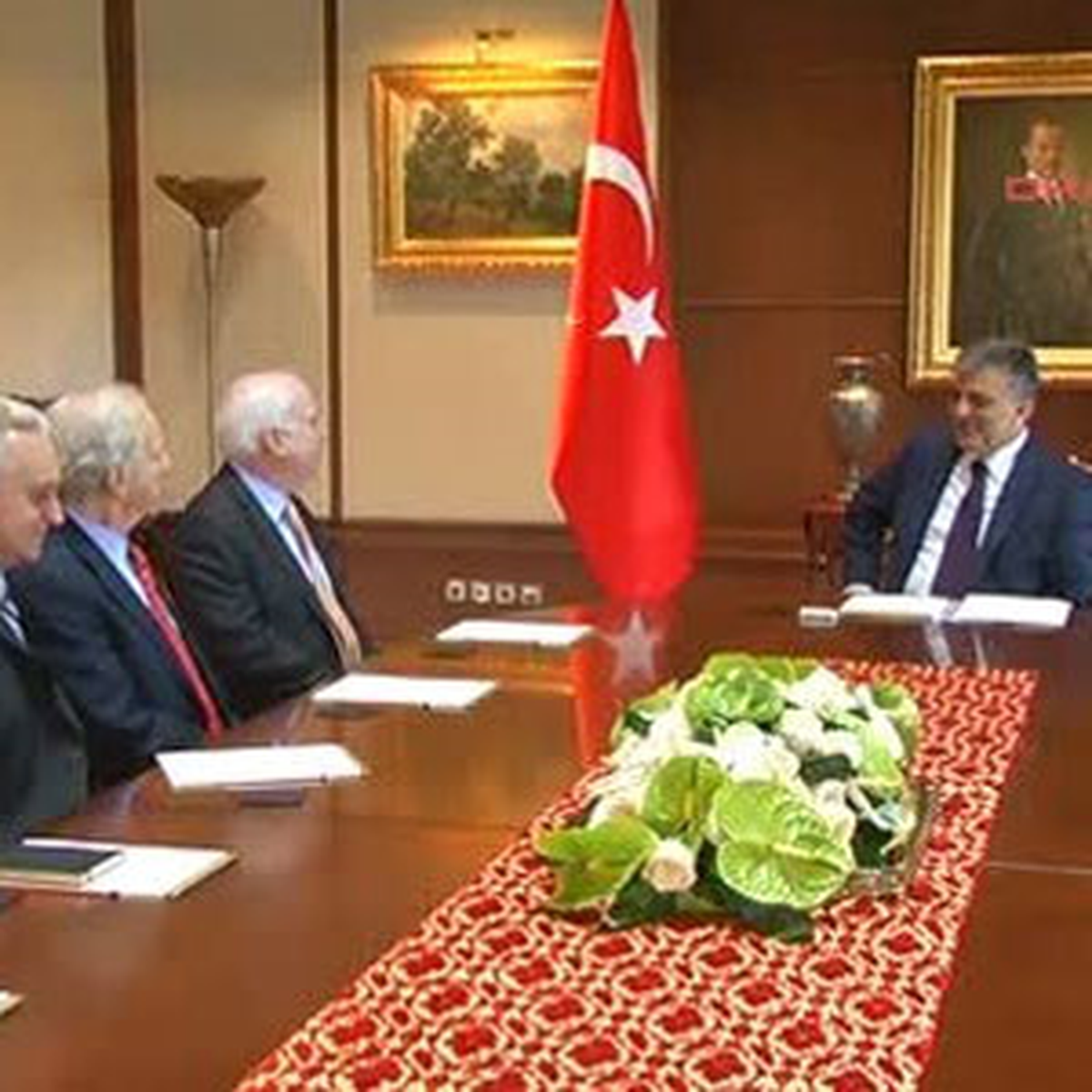 ABD Heyeti Tarabya Köşkü\'nde