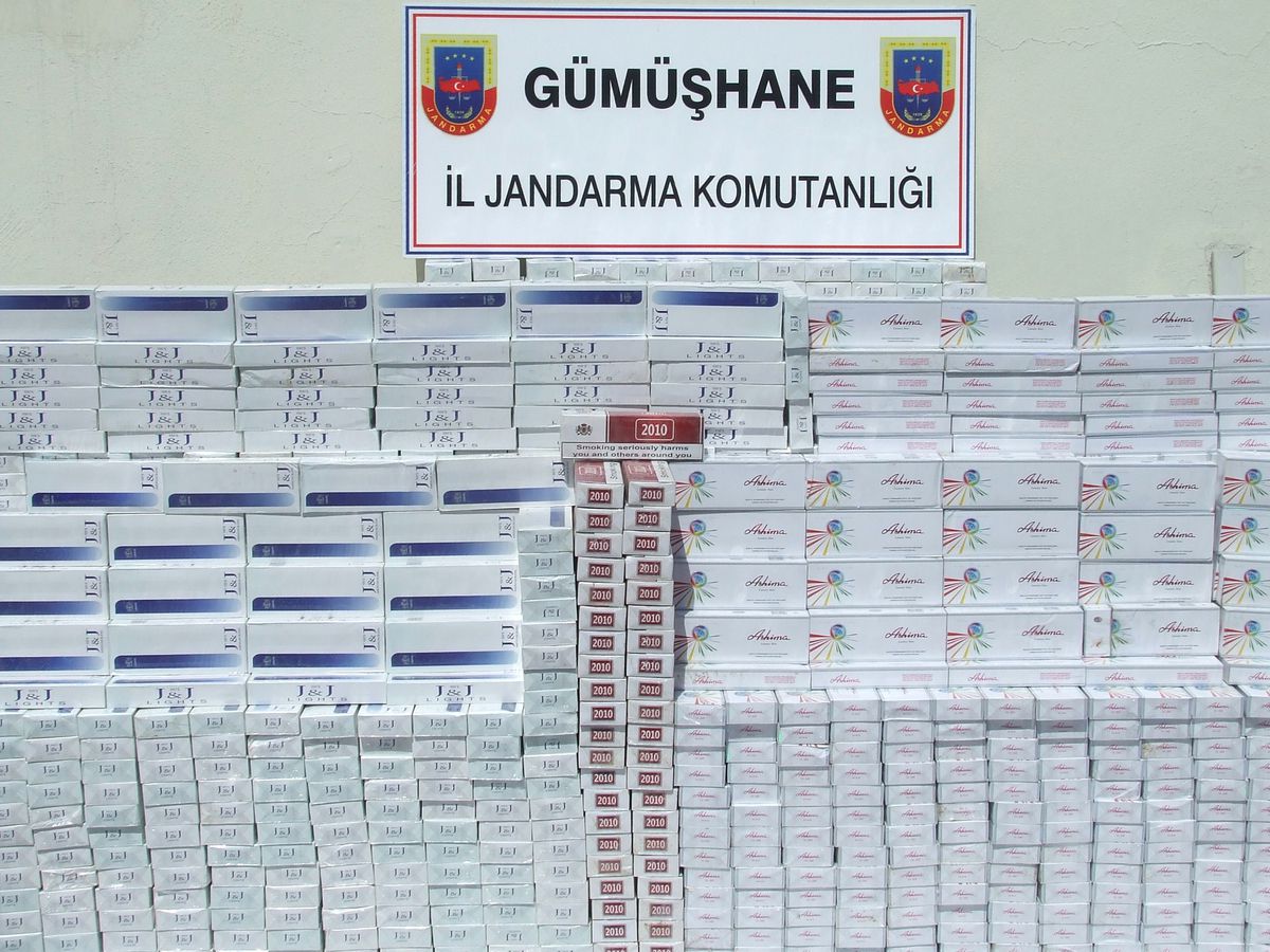 Gümüşhane'de 12 Bin 512 Paket Kaçak Sigara Yakalandı