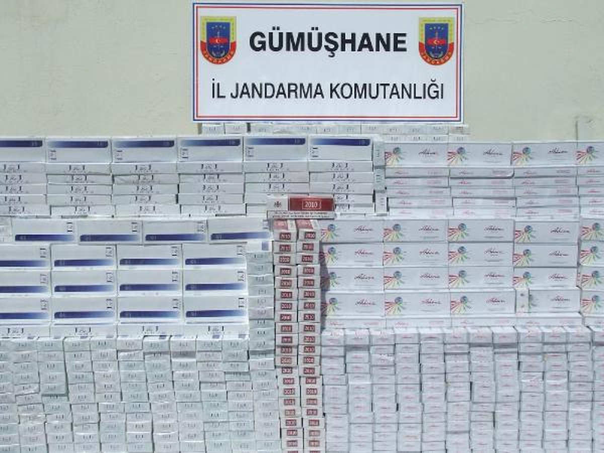 Gümüşhane\'de Kaçak Sigara Operasyonu