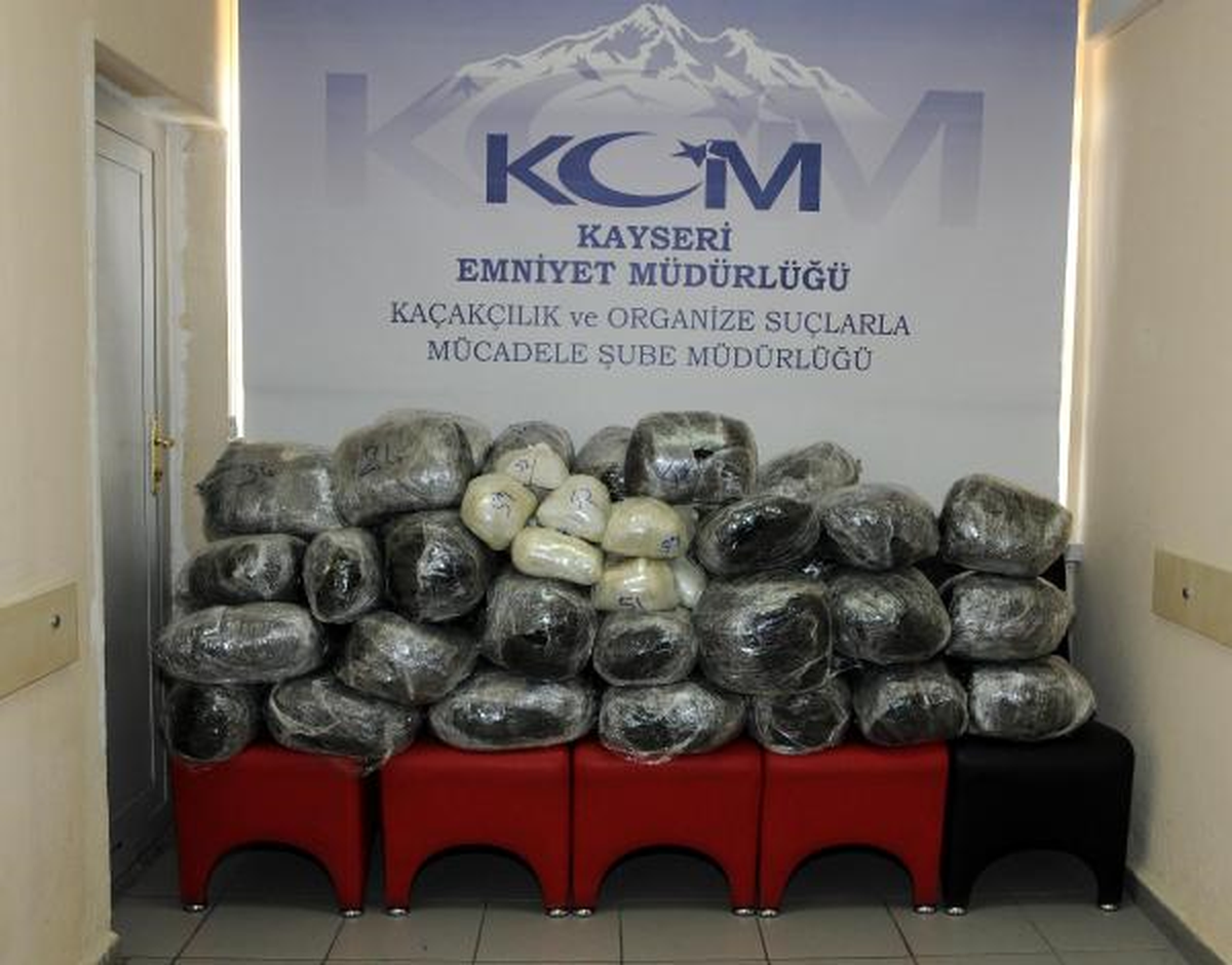 Kayseri'de 114 Kilo Esrar Ele Geçirildi