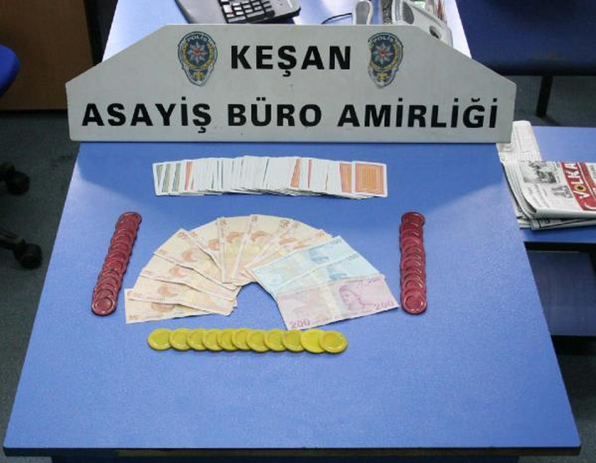 Keşan\'da Kumar Operasyonu: 7 Gözaltı
