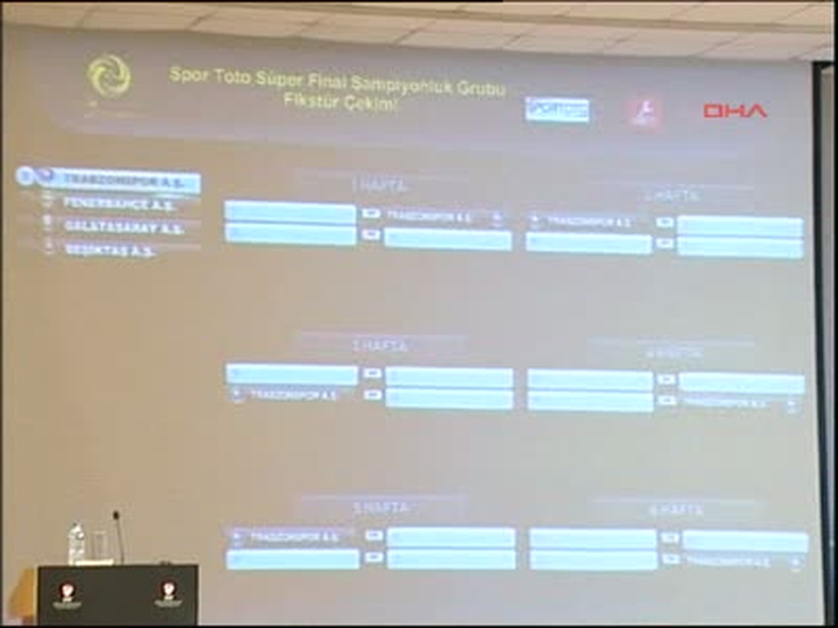 "Süper Final"İn Fikstür Çekimi Yapıldı