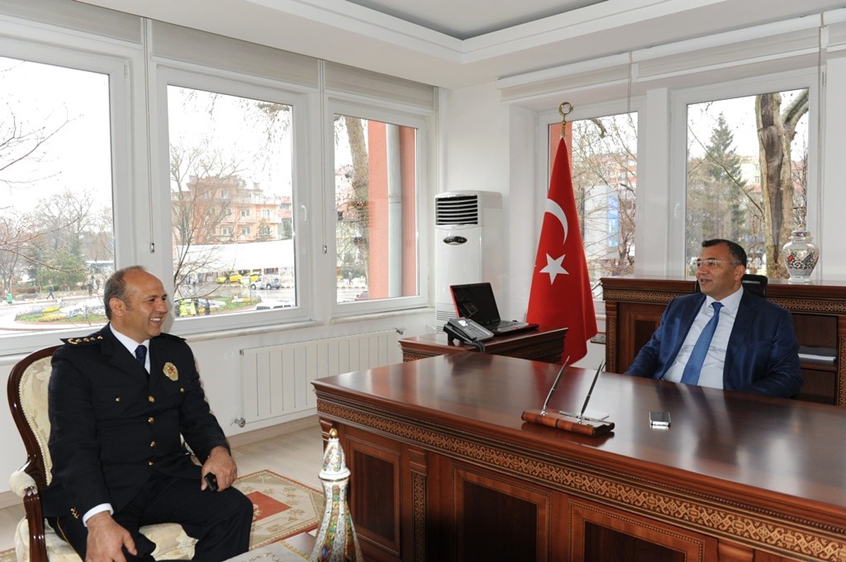 Kütahya Emniyeti\'nden Vali Çiftçi\'ye Ziyaret