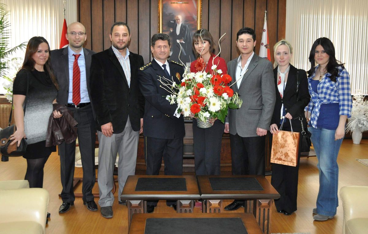 Rotaract Kulübü\'nden Emniyet Müdürü Çetin\'e Ziyaret