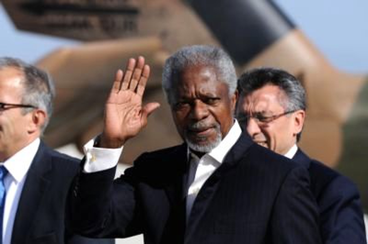 BM ve Arap Birliği Özel Temsilcisi Kofi Annan, Suriye Yönetimine En Geç 12 Nisan Günü Saat 06.00\'ya...