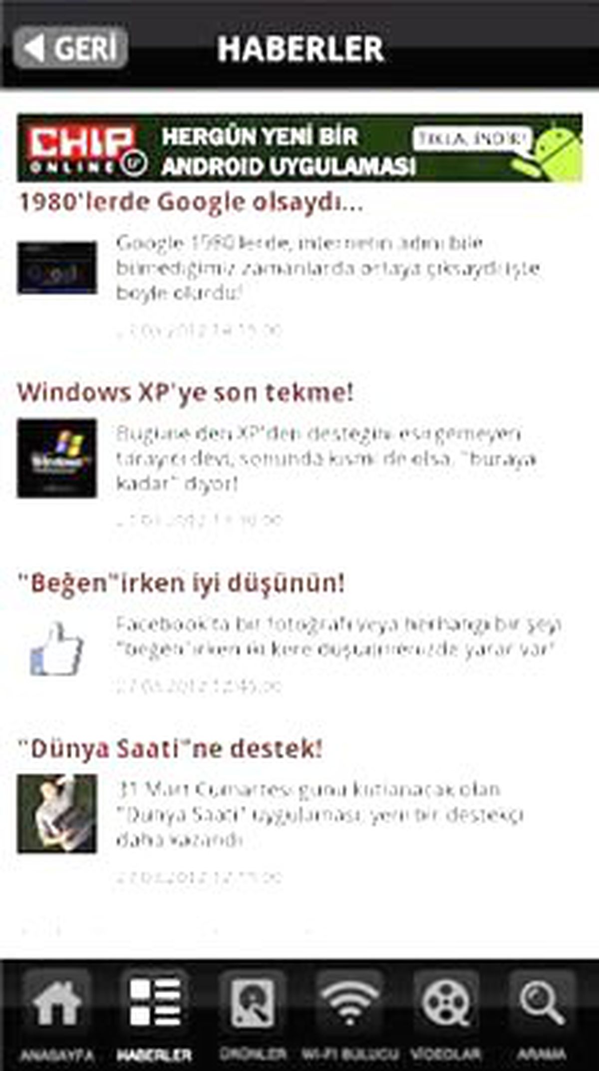 Chıp Online Android Uygulamalarını İndirin!
