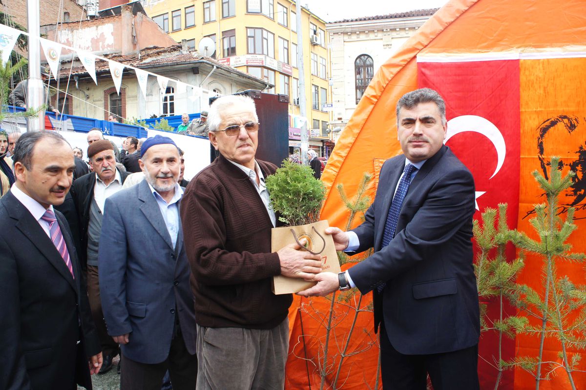 Kastamonu'da 'Ücretsiz Fidan' İzdihamı