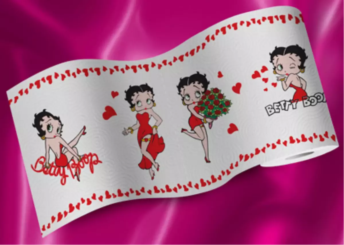 Betty Boop`Lu Papia Decor Havlu