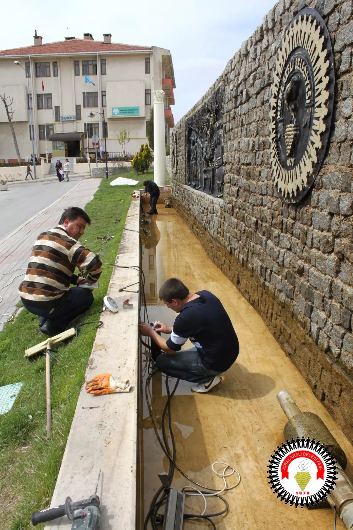 Kırklareli\'de Süs Havuzları Bakıma Alındı