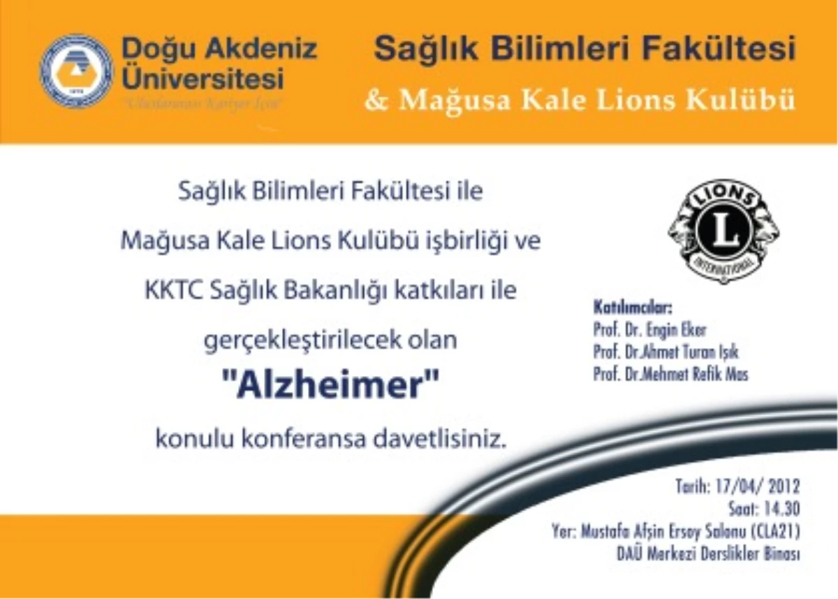 "Mağusa Kale Lions Kulübü" Dayanışması