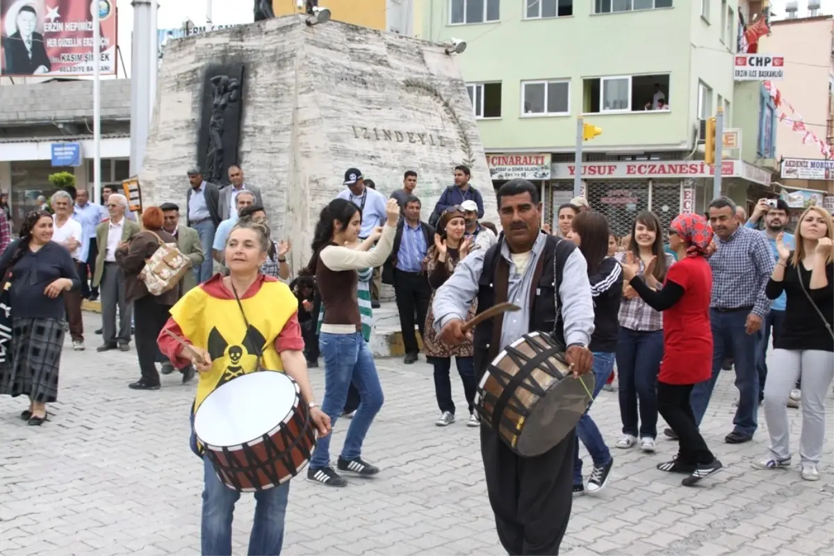 Erzin\'de Termik Santralleri Protesto Mitingi