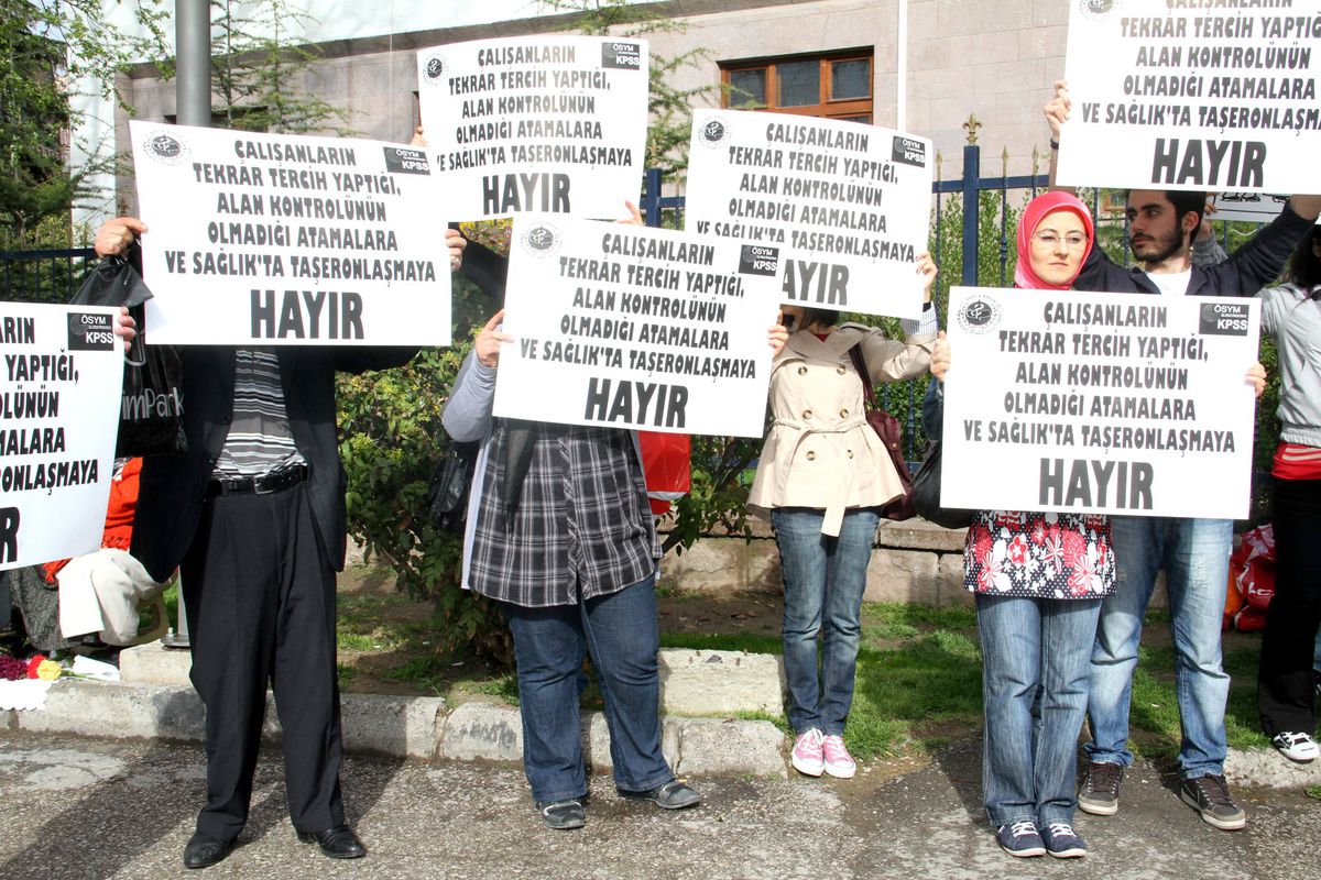 Sağlık Bakanlığı Önünde Eylem