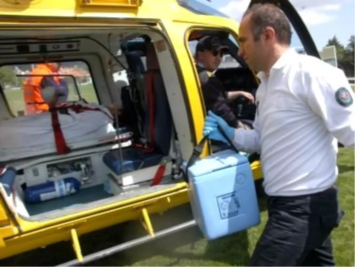 Kopan Parmaklar Ambulans Helikopterle Hastaneye Yetiştirildi