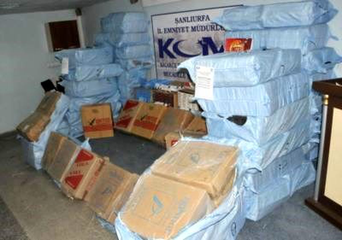 Şanlıurfa\'da 48 Bin 710 Paket Kaçak Sigara Ele Geçirildi
