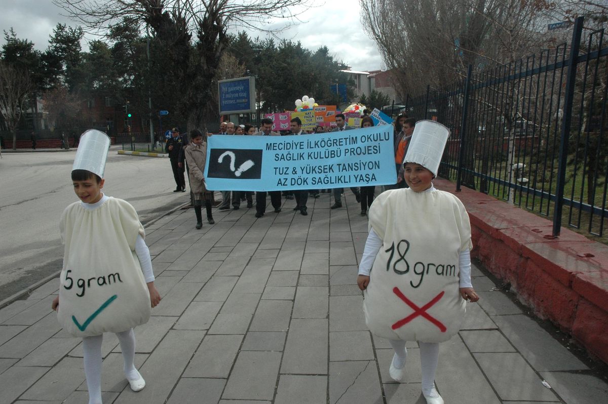 Tuzun Zararlarına Yürüyüşle Dikkat Çektiler