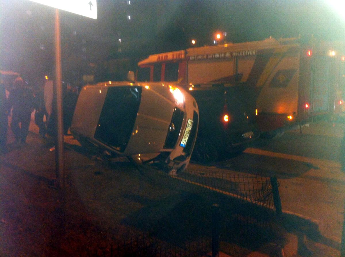 Erzurum\'da Trafik Kazası: 2 Yaralı