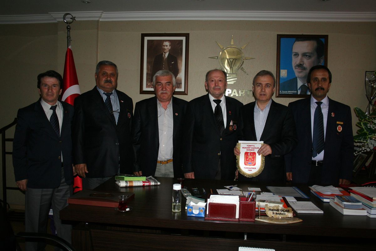 Gaziler Derneğin\'den, AK Parti İl Başkanı Uçara Ziyaret