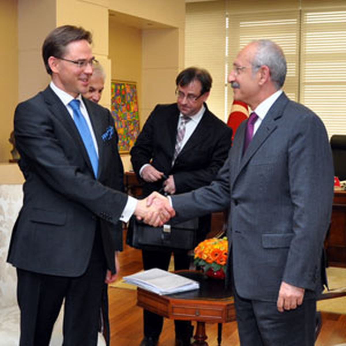 Kılıçdaroğlu Finlandiya Başbakanı Katainen ile Görüştü