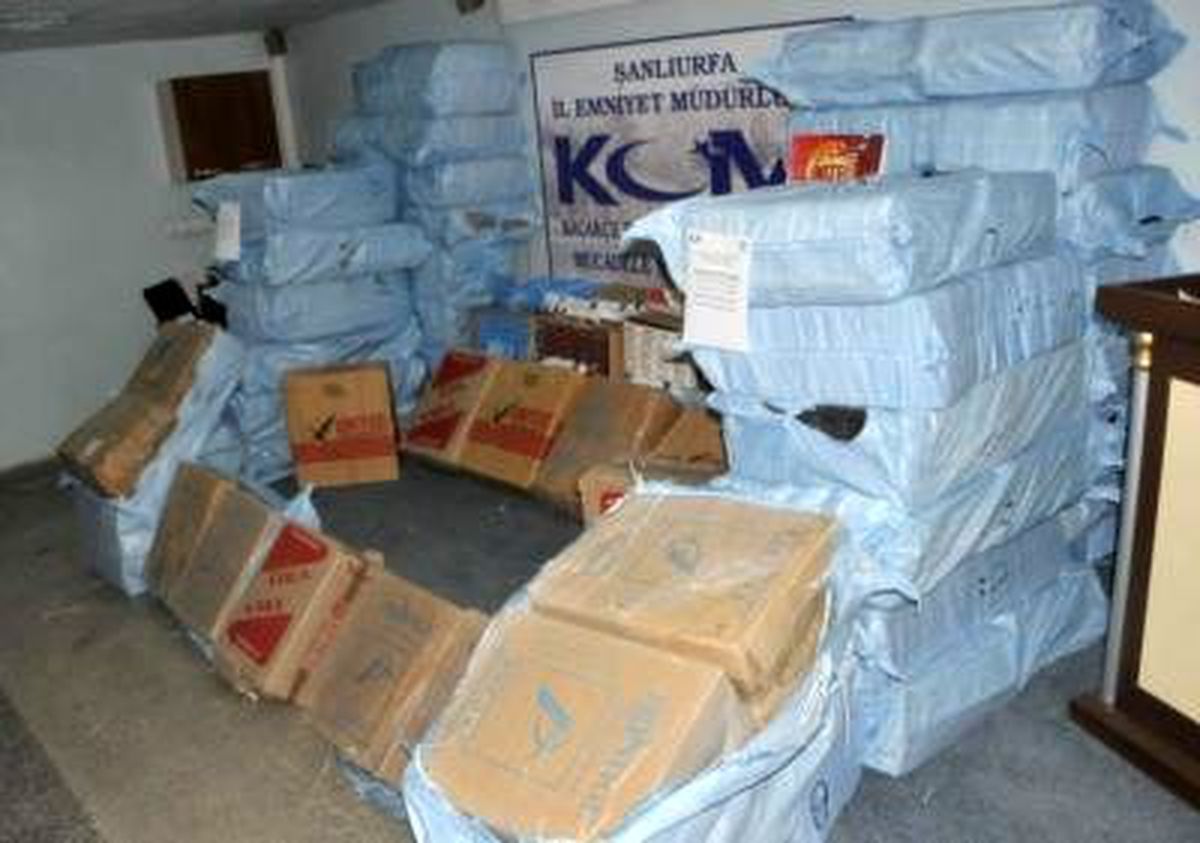 Şanlıurfa\'da Kaçak Sigara Operasyonu