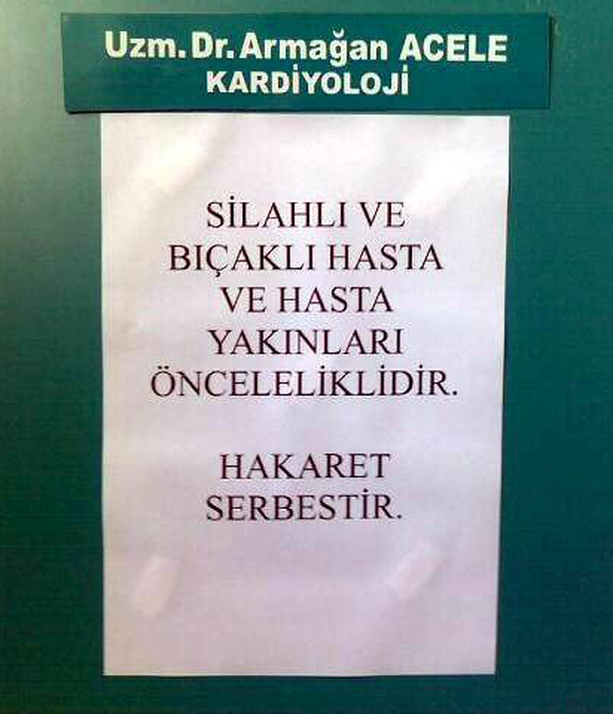 Doktordan Meslektaşının Öldürülmesine İlginç Tepki