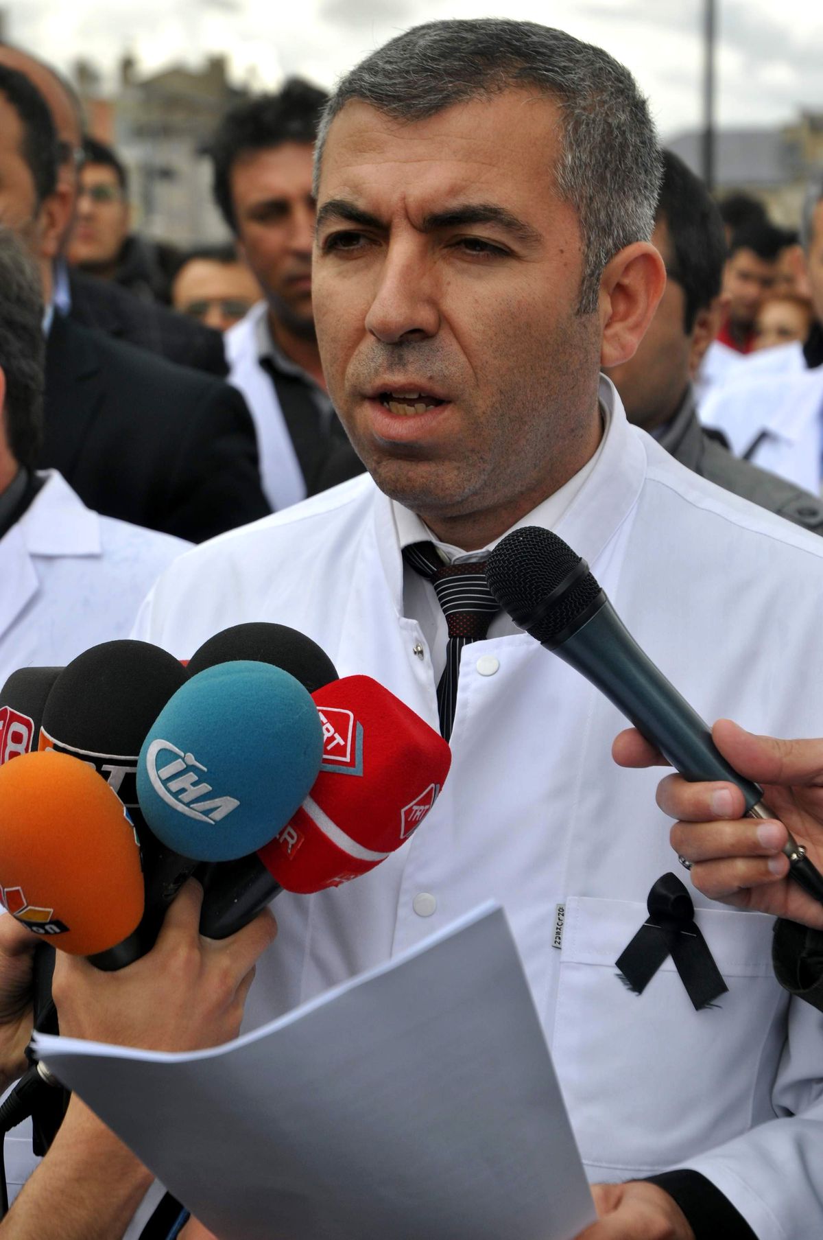 Gaziantep'te Ki Doktor Cinayetine 'Beyaz Önlükle' Protesto