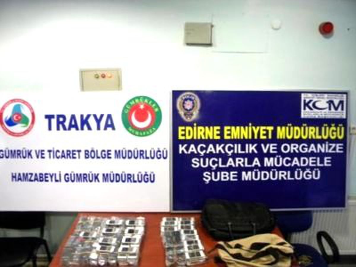 Hamzabeyli Sınır Kapısı'nda Cep Telefonu Operasyonu