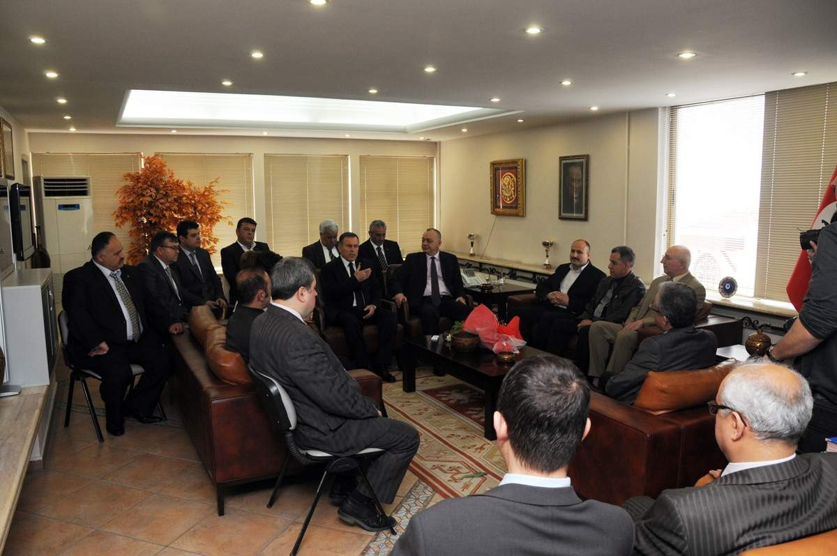 MHP İl Başkan Adayı Arslan\'dan Başkan Ergün\'e Ziyaret