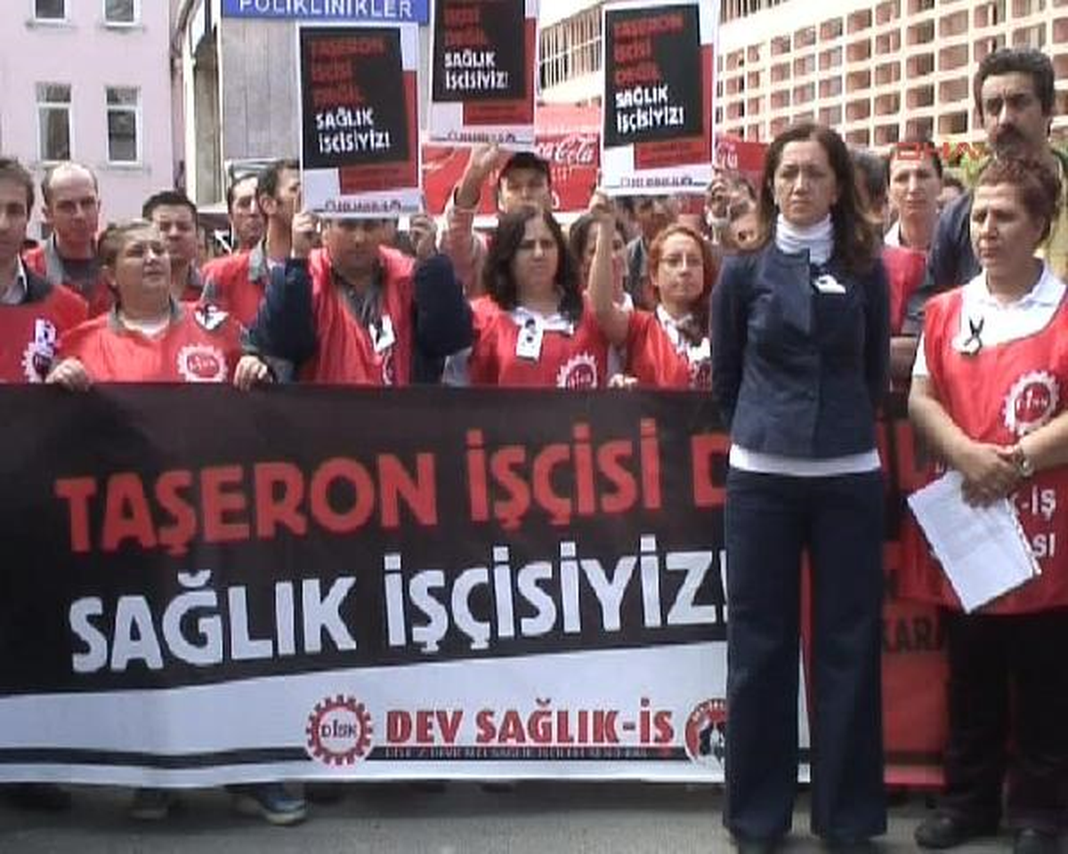Taksim İlk Yardım Hastanesi'nde 'Doktor Ölümü' Protestosu