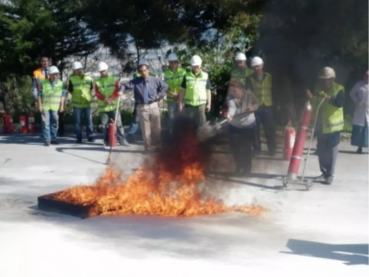 BUSKİ Personeline Yangın Tatbikatı