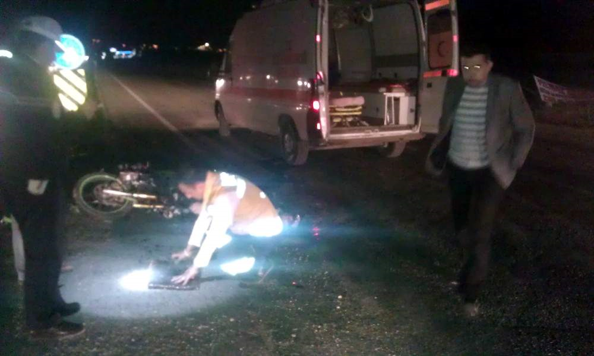 Kamyona Çarpan Motosiklet Sürücüsü Hayatını Kaybetti