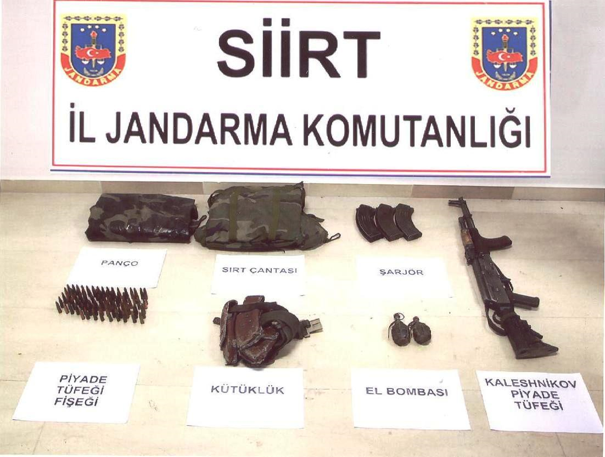 Siirt\'te Terör Örgütüne Ait Silah ve Mühimmat Ele Geçirildi