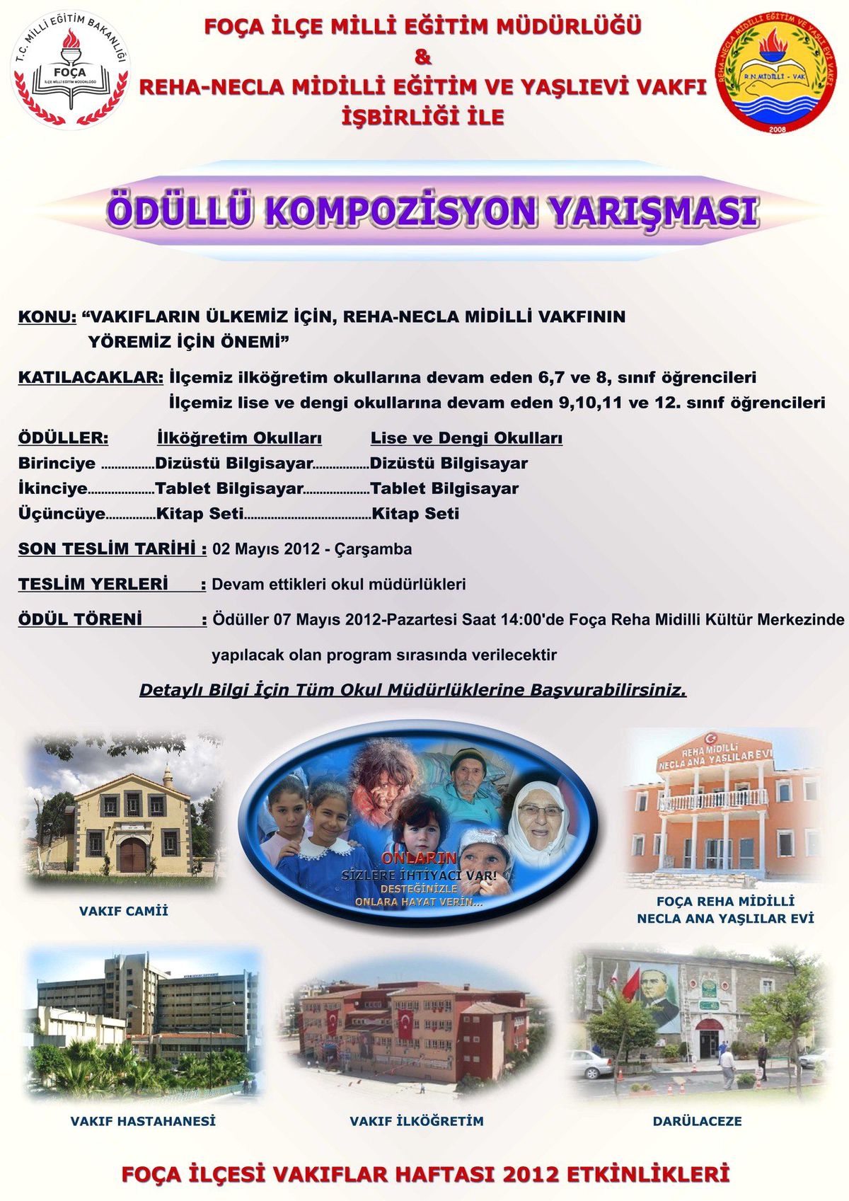 Foça\'da "Vakıfların Önemi" Konulu Kompozisyon Yarışması