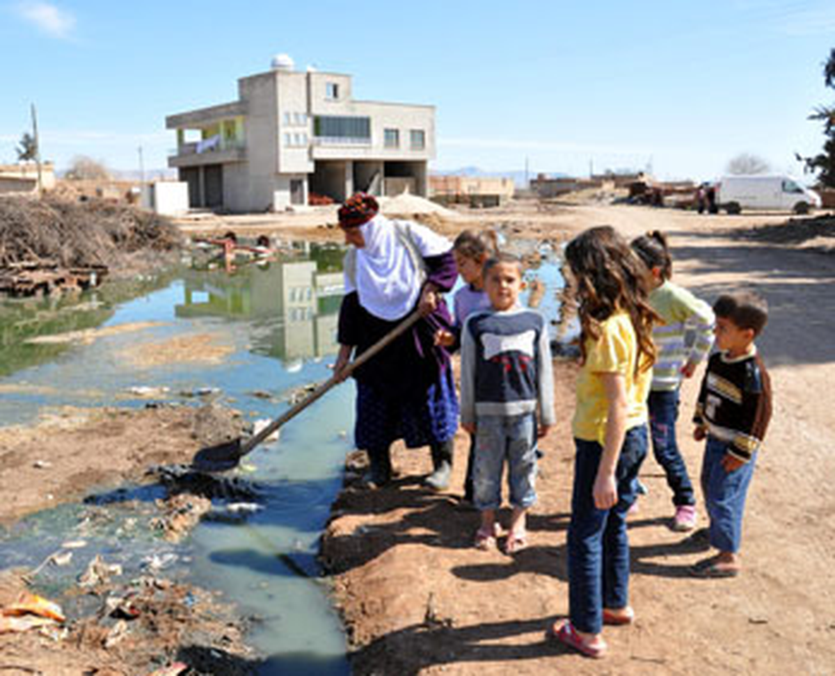 Mardingrnt Düzeltme Kanalizasyon Suları Köyü Bastı