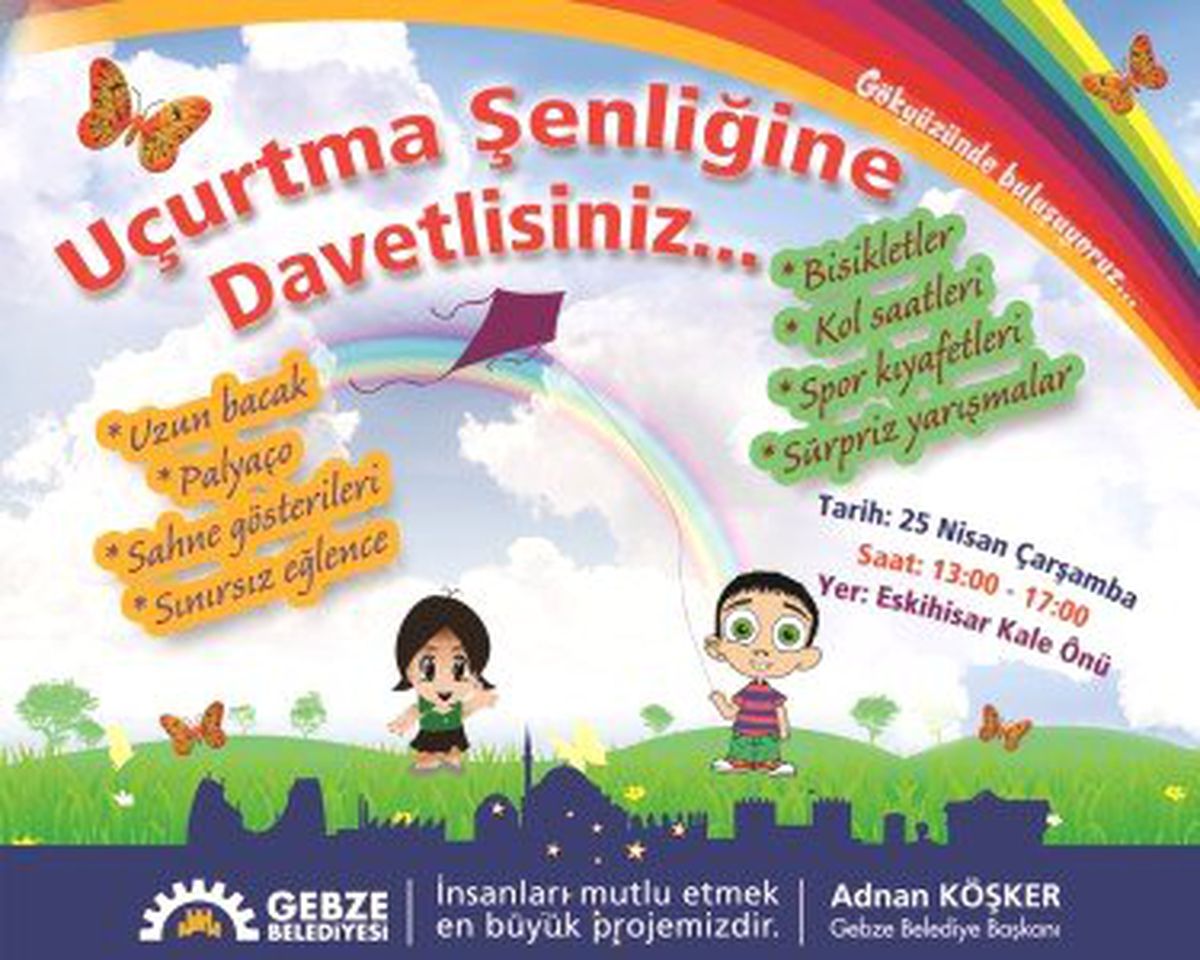 23 Nisan Uçurtma Şenliğiyle Renklenecek