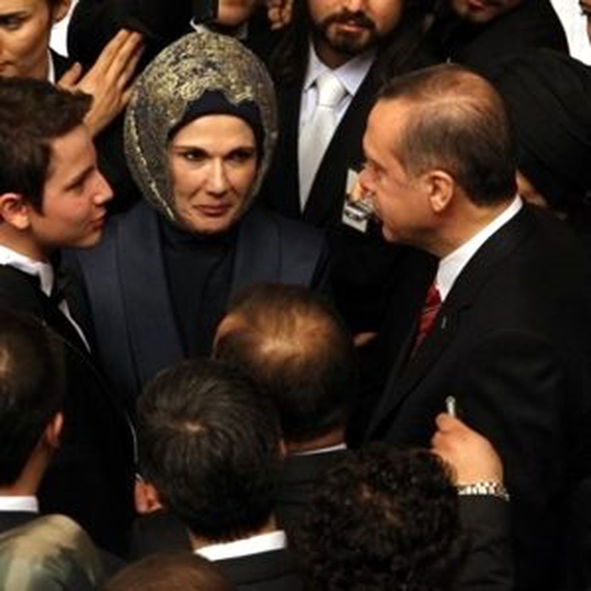 Erdoğan Eşiyle Resepsiyonda