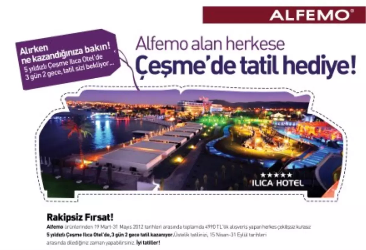 Alfemo\'dan Reina\'ya Özel Tatil Hediyeli İndirim