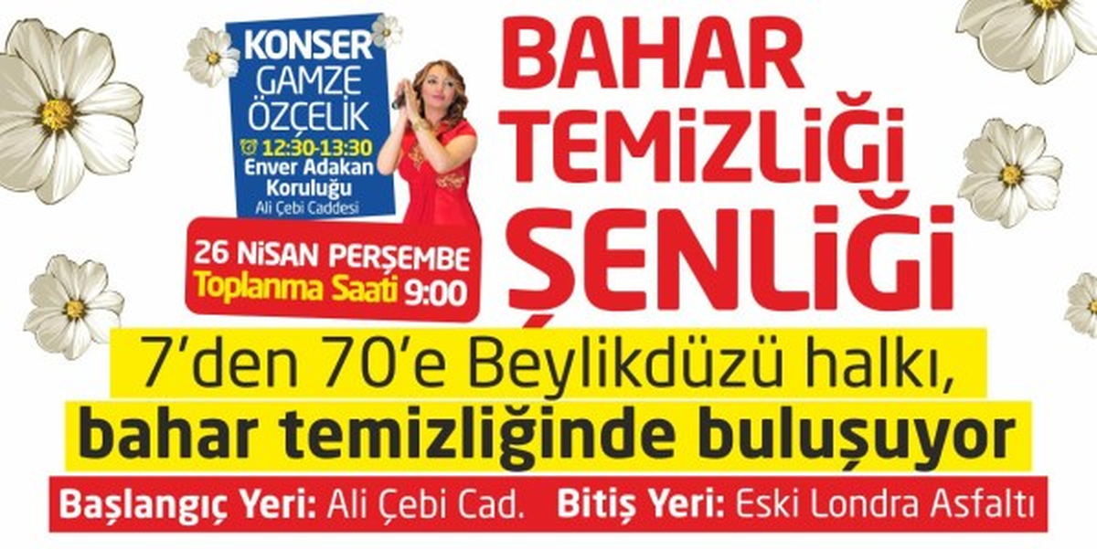 Beylikdüzü\'nde Bahar Temizliği Şenliği