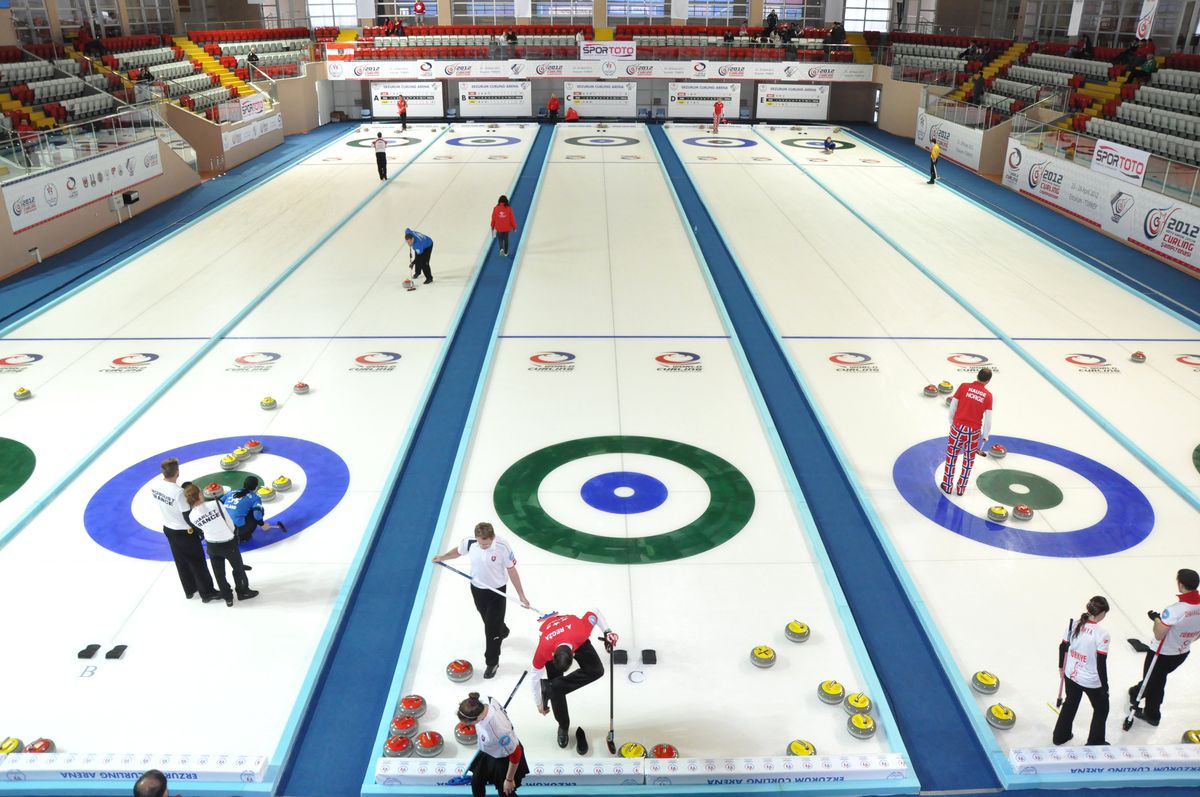 Erzurum\'da Dünya Karışık Çiftler Curling Şampiyonası