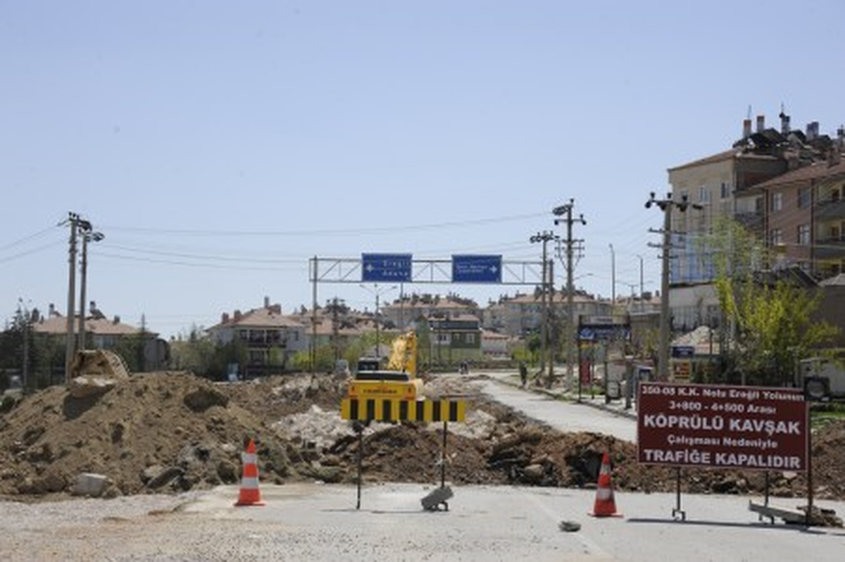 Köprülü Kavşak Çalışmaları Başladı