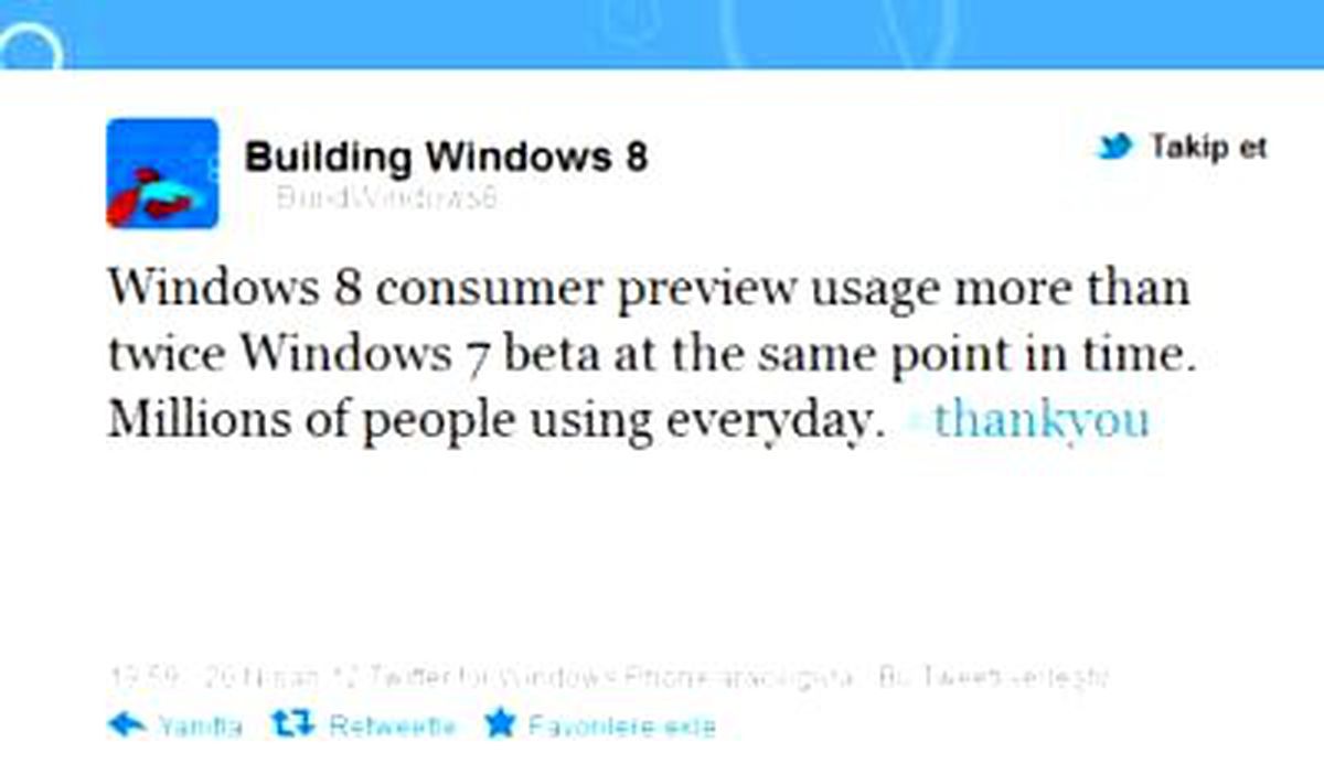 Windows 8\'in Kullanım Oranı Onu Katladı!