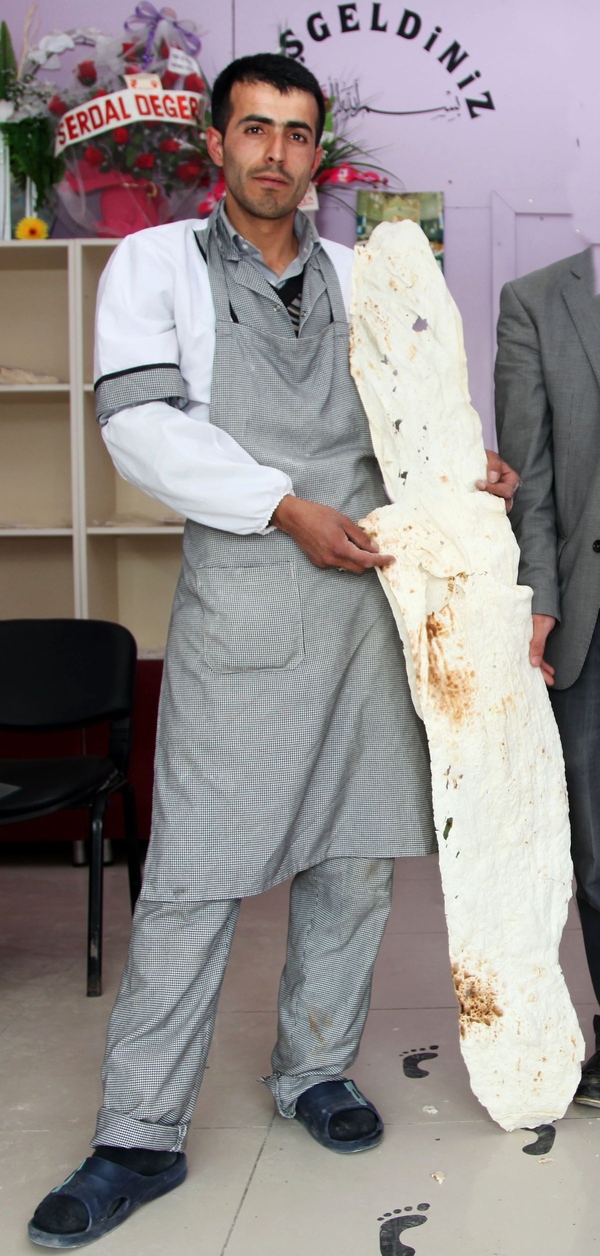 Boyları Uzunluğunda Lavaş Ekmek Yaptılar