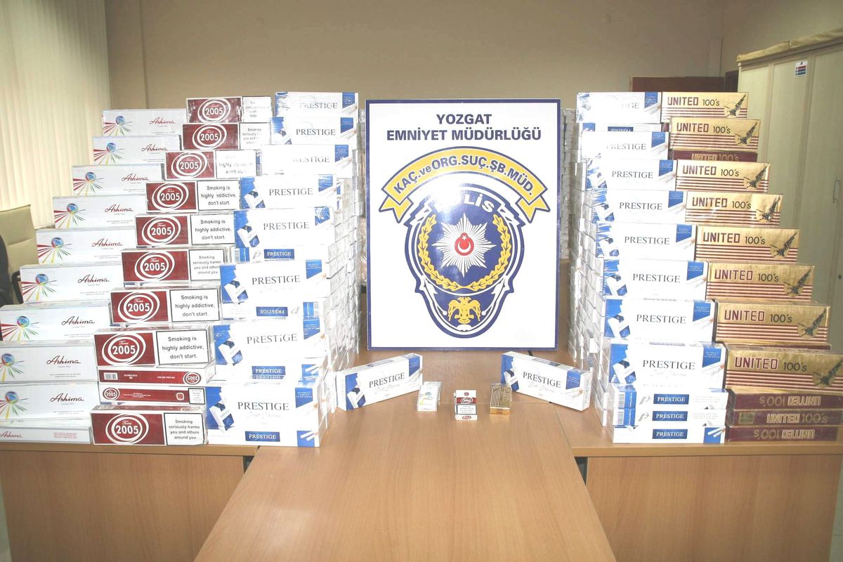 Yozgat Emniyeti 129 Bin 400 Paket Kaçak Sigara Yakaladı