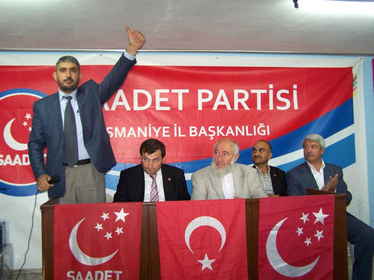 Saadet Partisi Osmaniye İl Divan Toplantısı Yapıldı