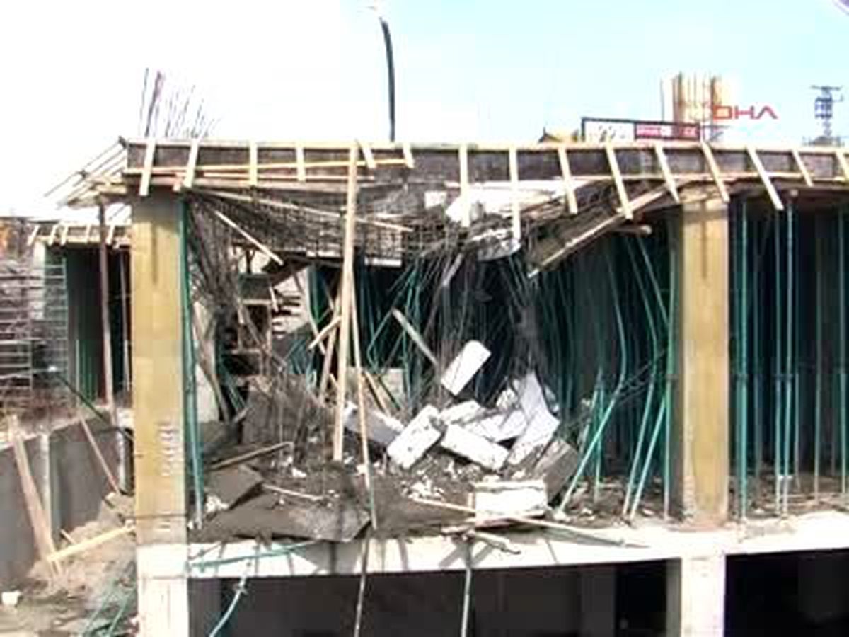 Beton Kalıplar Çöktü 1 Yaralı