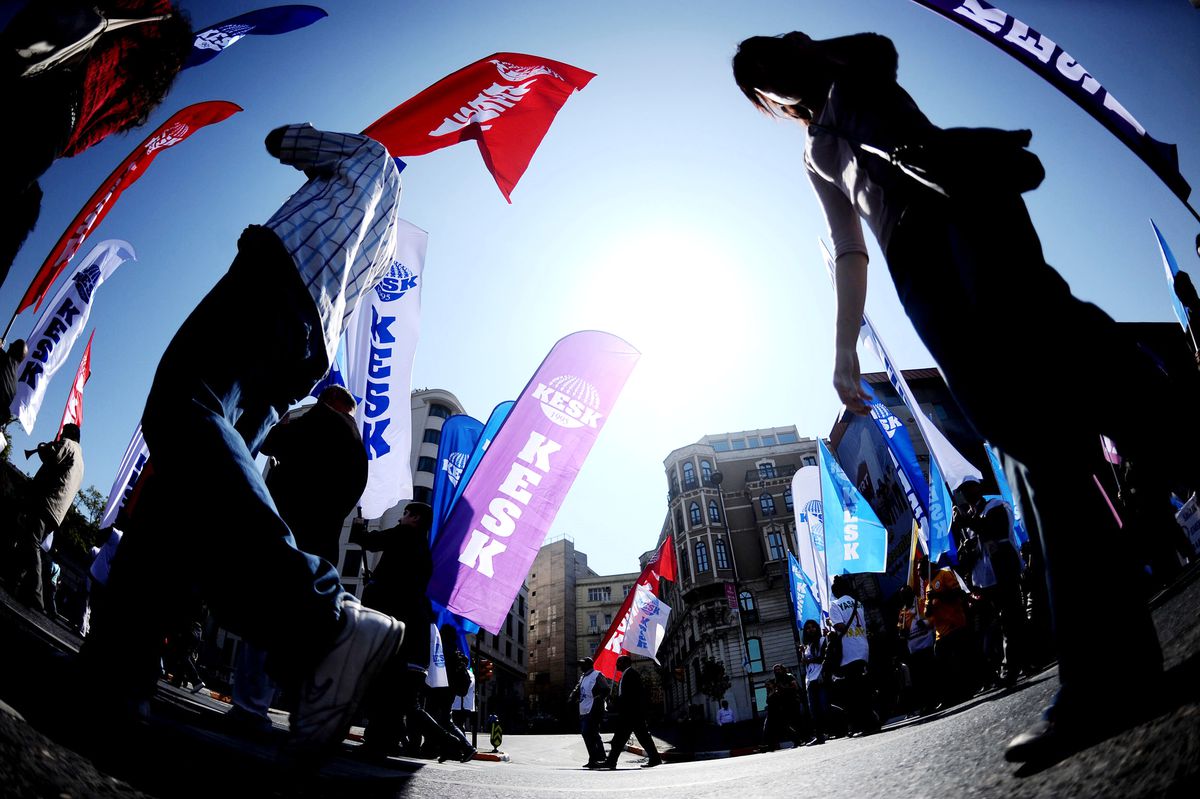 Taksim\'den 1 Mayıs Manzaraları