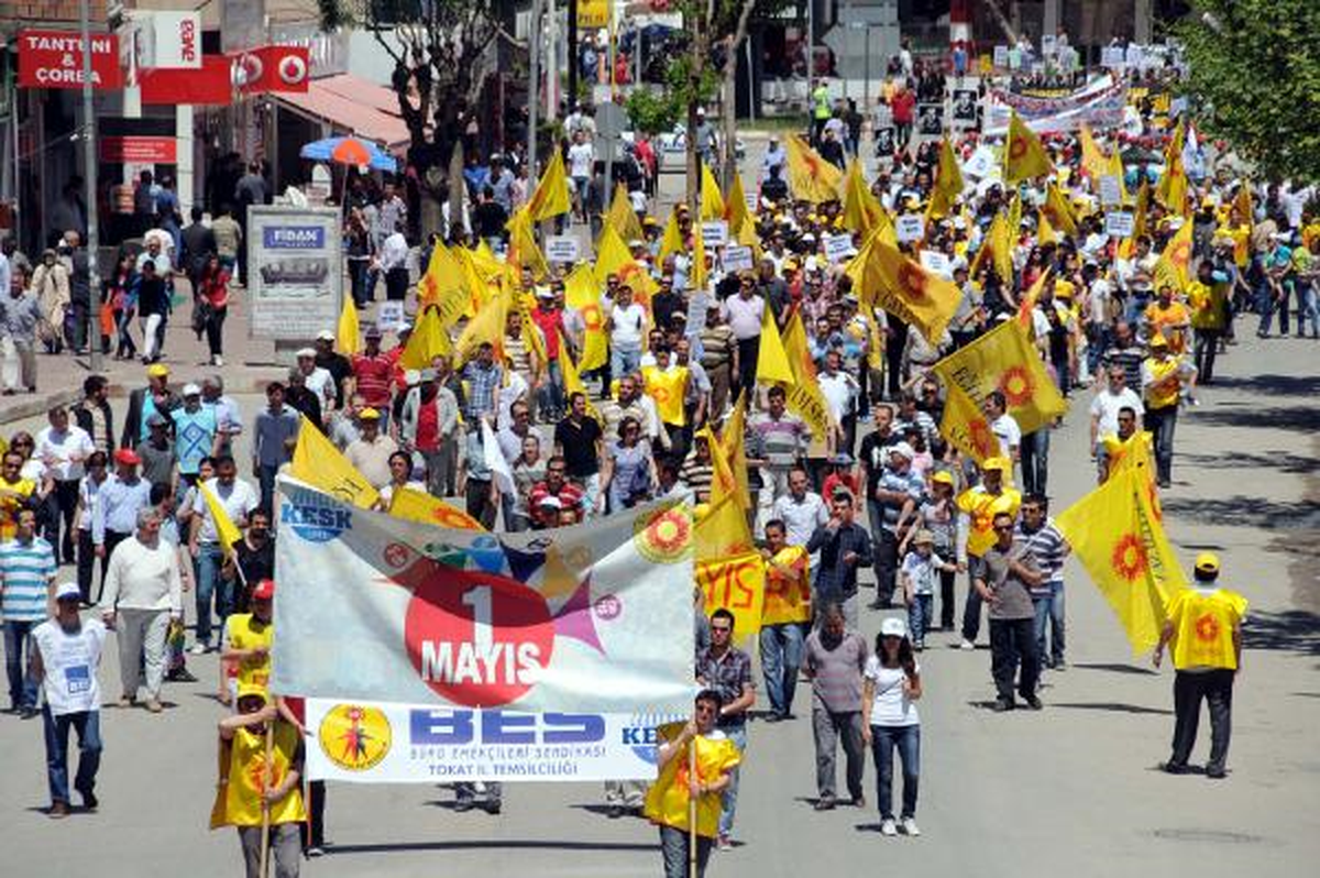 Tokat\'ta 1 Mayıs Kutlamaları Sakin Geçti