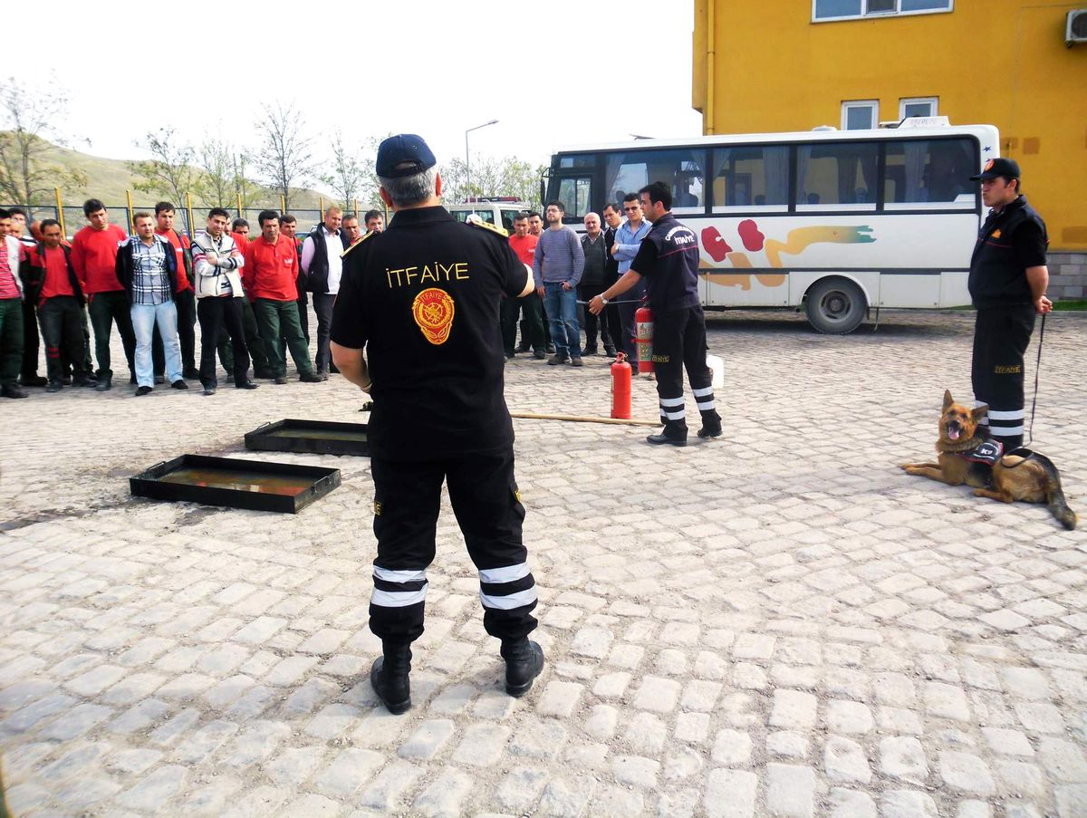 Çankırı İtfaiyesi\'nde Eğitim Tatbikatı