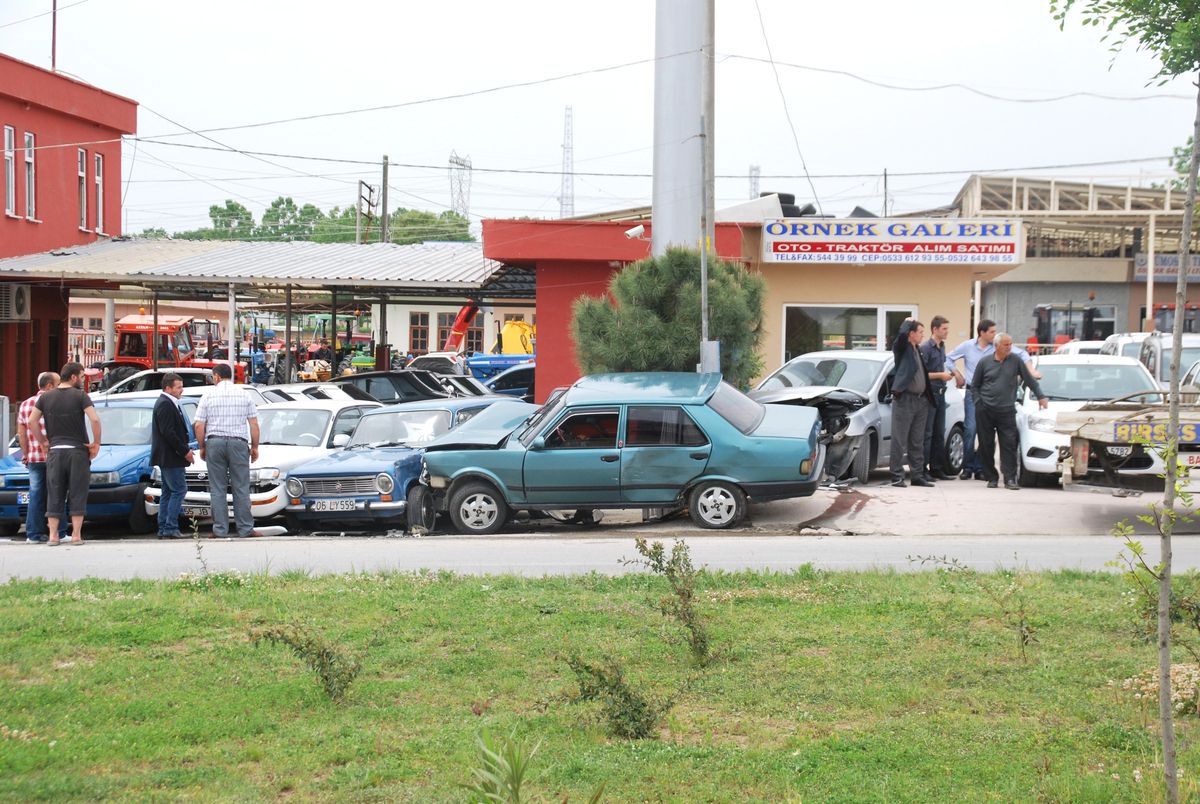 Bafra\'da Trafik Kazası: 1 Yaralı
